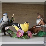 C33. Lenox bird figurines. 